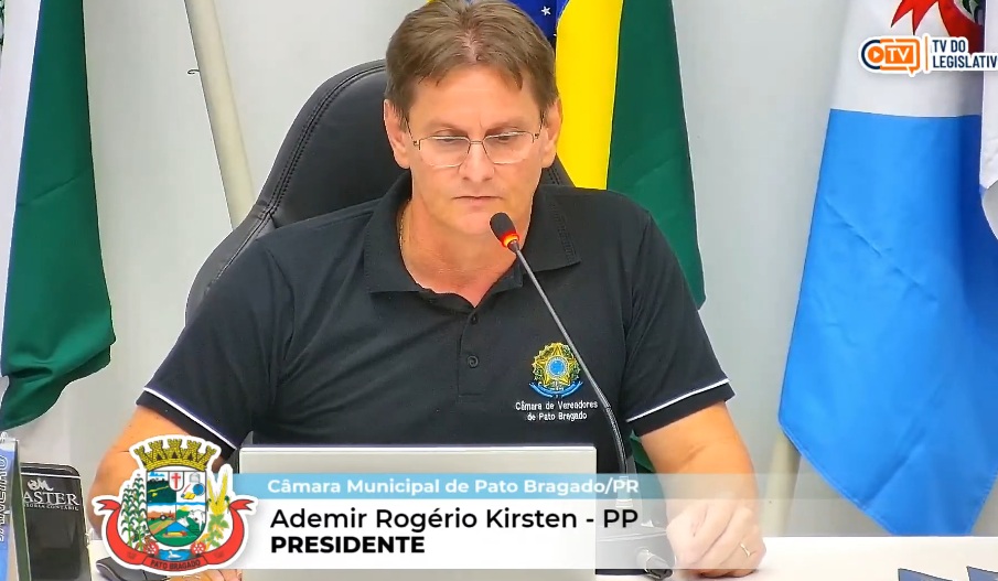 Ademir Kirsten assume presidência da Câmara em Pato Bragado
