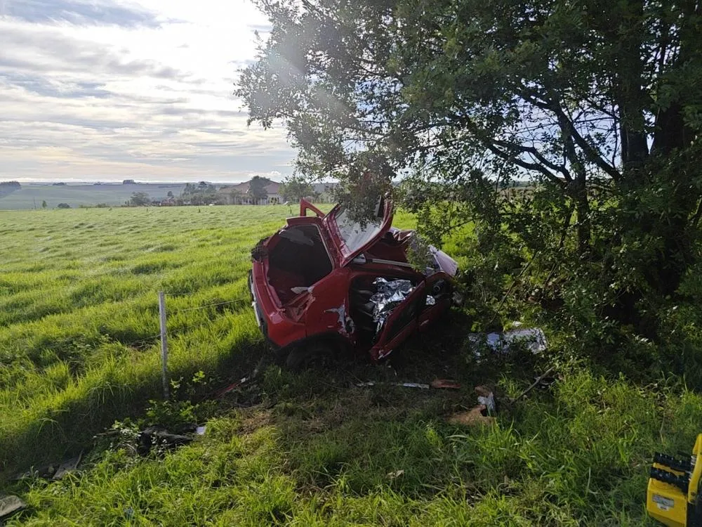 Choque contra árvore faz duas vitimas fatais