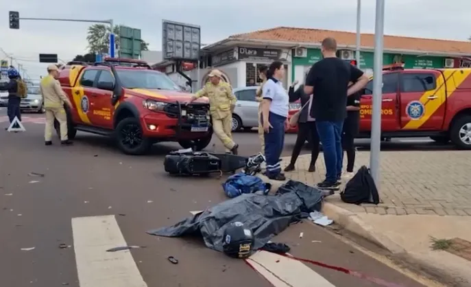 Acidente envolve camionete e Scooter e faz vitima fatal