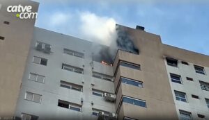 Incêndio em Edifício de Cascavel, deixa feridos