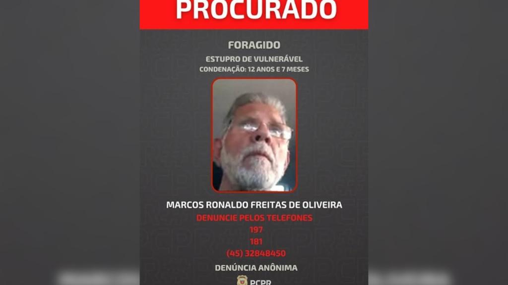 Delegacia de Marechal divulga foto de foragido da Justiça e pede colaboração da comunidade