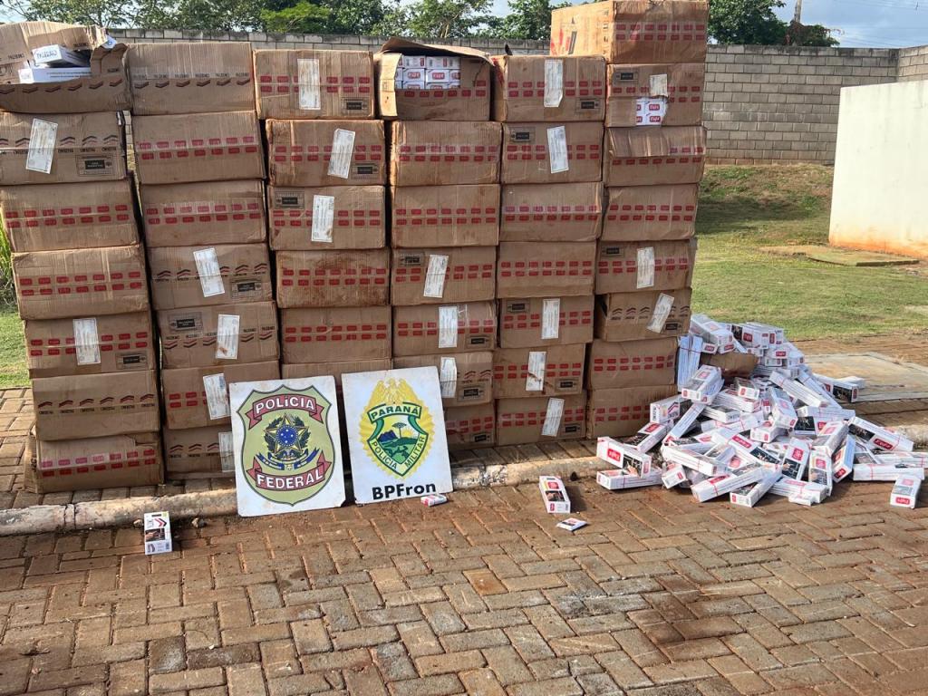 Mais de 2 mil pacotes de cigarros contrabandeados são localizados no interior rondonense