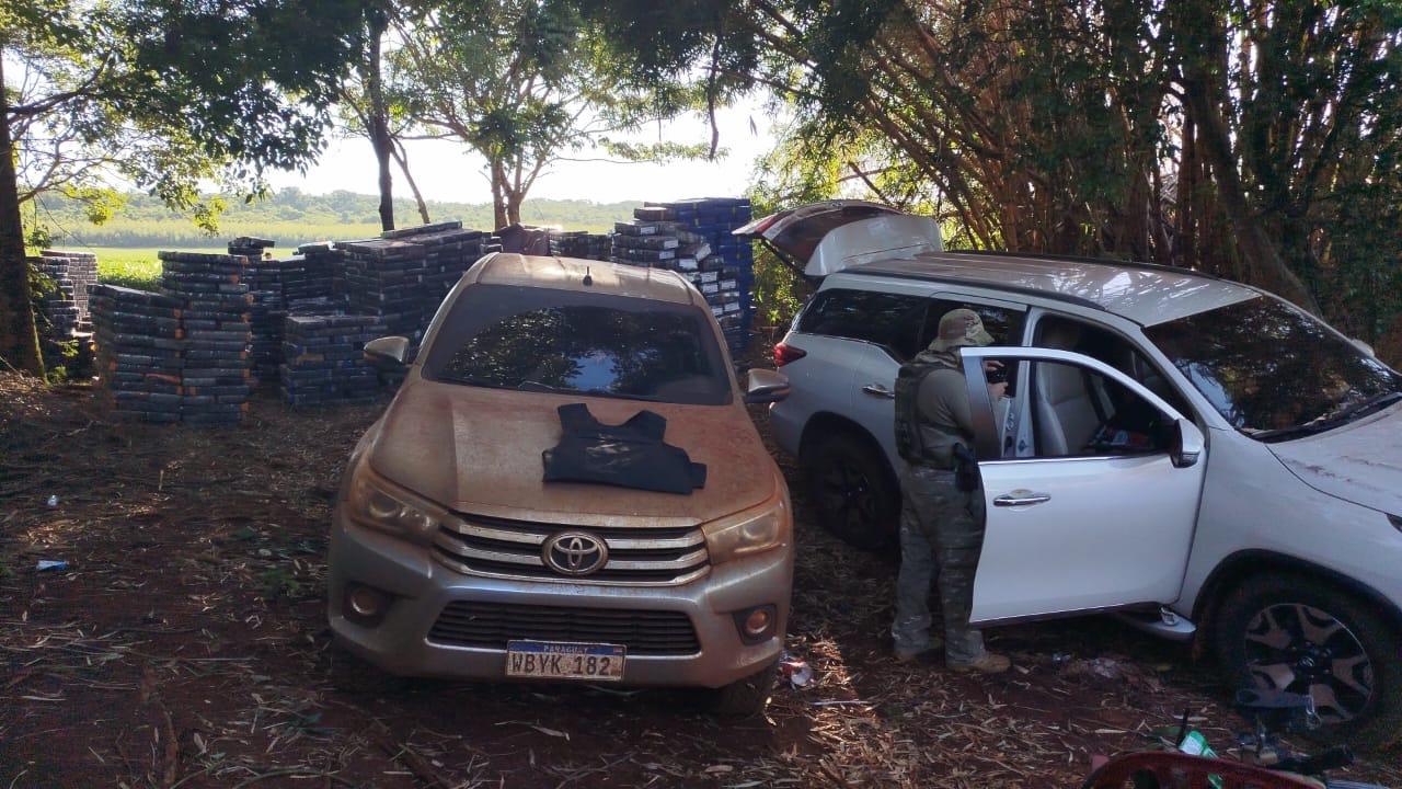 48 toneladas de droga que entrariam no Brasil por Pato Bragado são apreendidas no PY