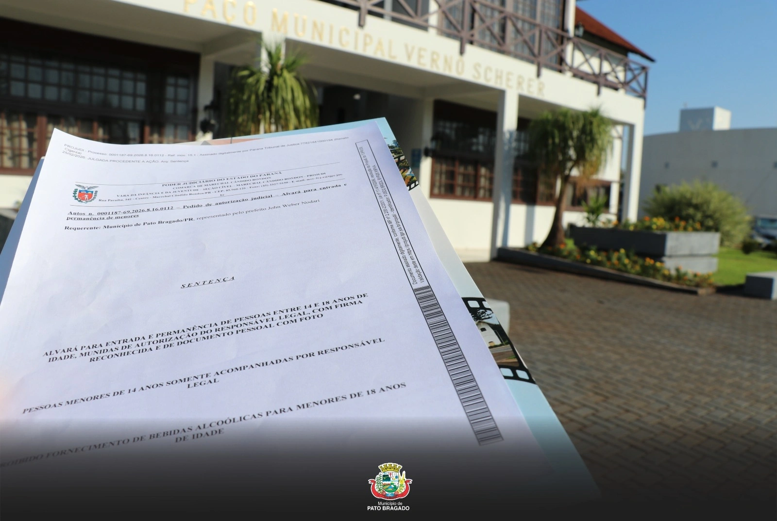 Alvará estabelece regras para entrada de menores na Festa Nacional do Cupim Assado em Pato Bragado