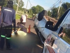 Homem morre e mulher fica ferida em acidente em Salto del Guairá