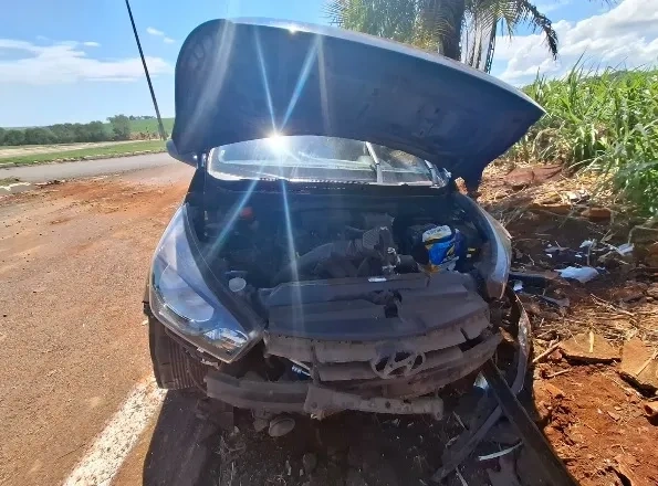 Mulher grávida resulta ferida em acidente em Itaipulândia