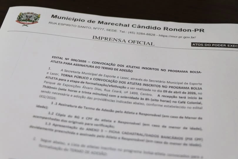 Assinatura do termo de adesão para o Bolsa-Atleta acontece nesta quinta feira