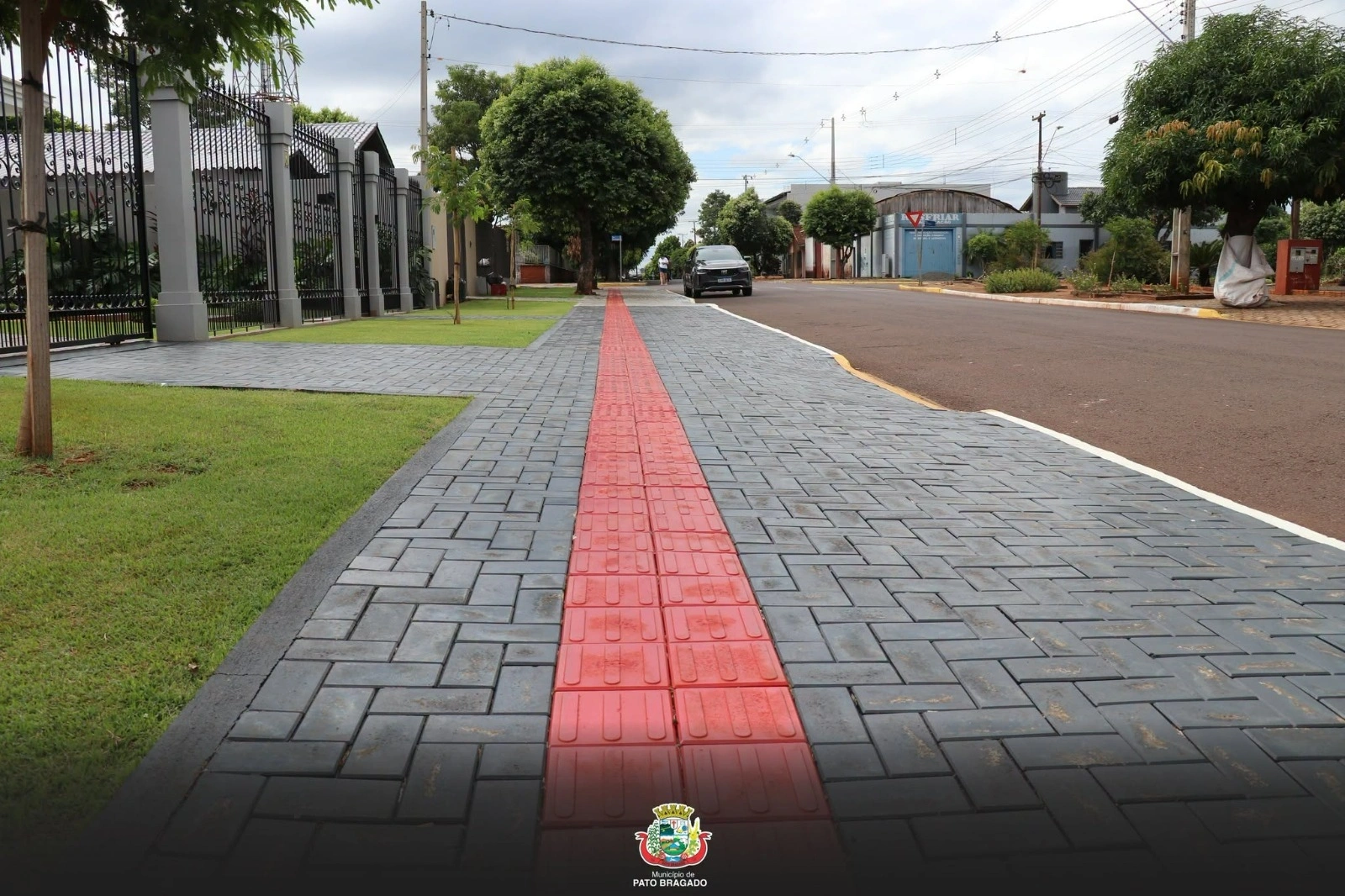 Programa de calçadas transforma o visual urbano de Pato Bragado