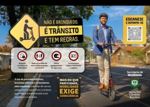 Prefeitura rondonense promove campanha de orientação sobre o uso de veículos autopropelidos de transporte individual